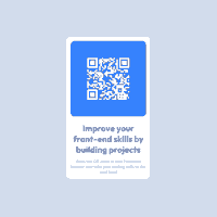 screenshot of qr code that leads to front end mentor